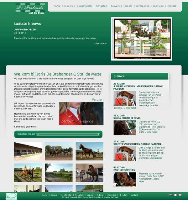 Nieuwe website